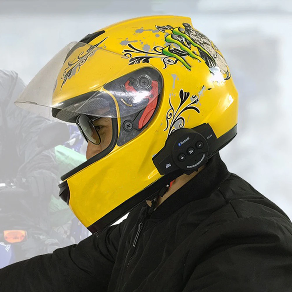 

BT10 Universal Wireless Music With Microphone Stereo Motorcycle Interphone Soft Outdoor Helmet Headset Bluetooth Long Standby