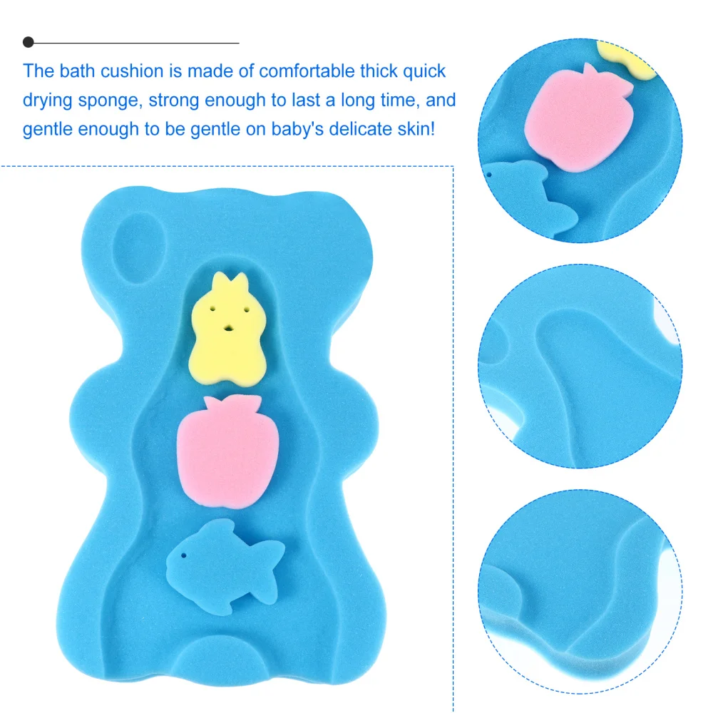 

Bathtub Sponge Mat Bath Support Bathing Cleaning Body Support Safety Mat Aid