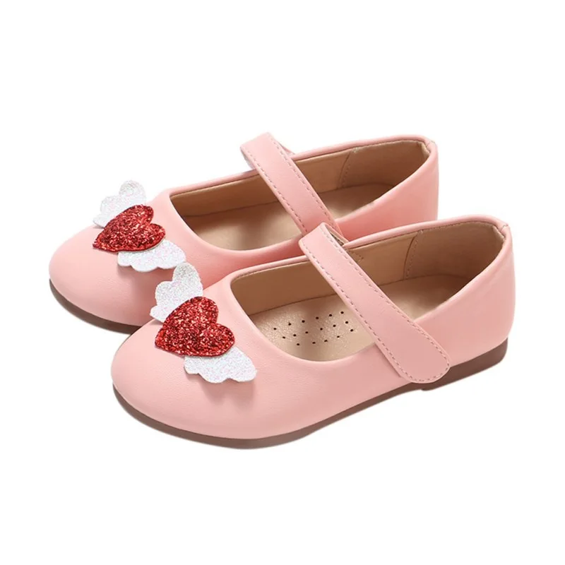Children Baby Girls Wings Love Casual Shoes The Small Children\'s Non-Slip Cnady Color Size 21-30 2019 | Детская одежда и