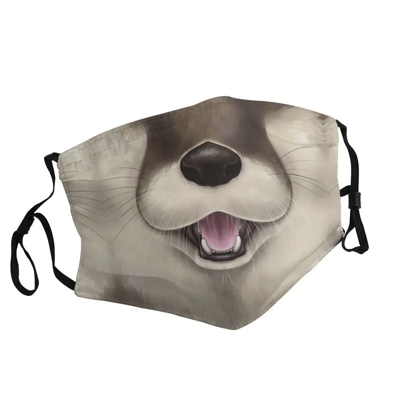 

Washable Otter Face Mouth Mask Animal Mask Men Women Anti Haze Dust Protection Cover Respirator Muffle