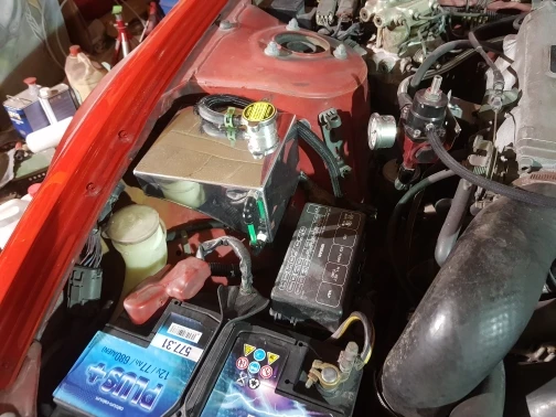 240SX S13 SR20DET KA24DE KA24E KA24 Алюминий Хладагент переполнения бака резервуара комплект для Nissan(подходит: 240SX) YC100946-SL