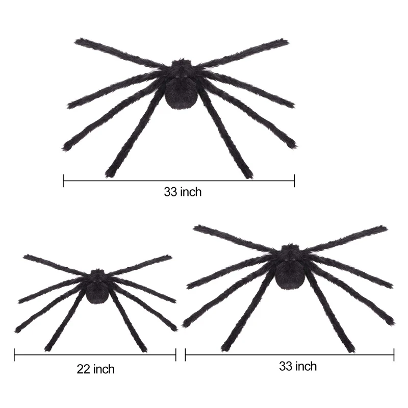 Giant Spider Web with Three Realistic Looking Hairy Spiders-Outdoor Halloween Decorations Props DIY | Игрушки и хобби