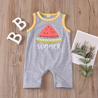 0 24m newborn baby boys girls rompers bodysuit 2022 summer sleeveless letter print jumpsuit playsuits outfit infant baby clothes