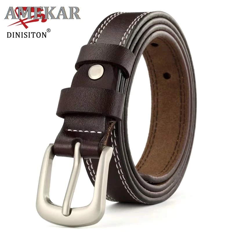 

Belt women trendy genuine leather belts for woman luxury High Quality Brand Casual Strap Fancy Vintage for Jeans