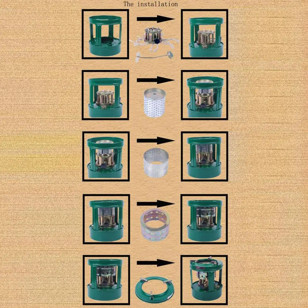 Удобная портативная уличная керосиновая горелка с 8 фитилями обогреватели для