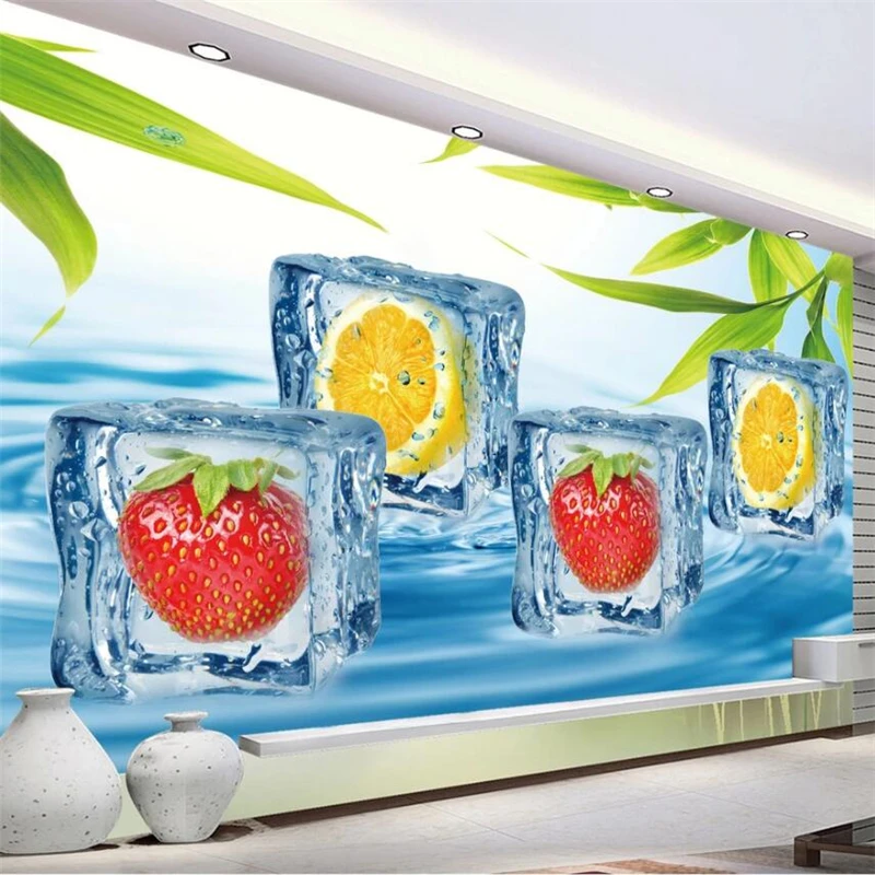 Wellyu на заказ Большая фреска Мода обустройство дома фруктовый кубик льда