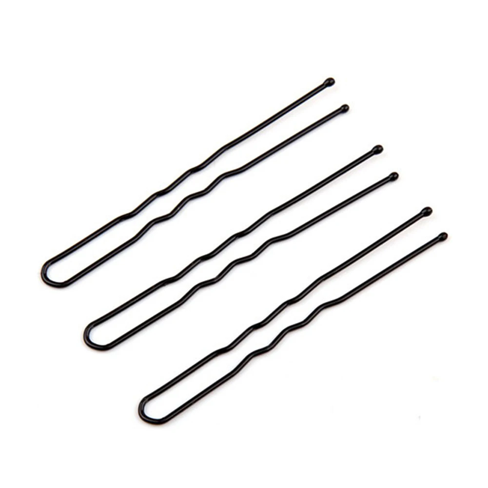 

50 Pcs Waved U-shaped Hairclips Barrette Salon Grip Hair Clip Bobby Pin Barrette Hairpin Hairstyling Tool