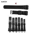 Ремешок силиконовый сменный для Casio Watch 16 мм 18 мм 20 мм 22 мм, резиновый браслет из полиуретана для электронных спортивных часов