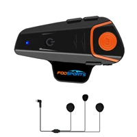 fodsports bt s2 pro intercom motorcycle helmet headset waterproof wireless bluetooth bt interphone fm radio stereo music
