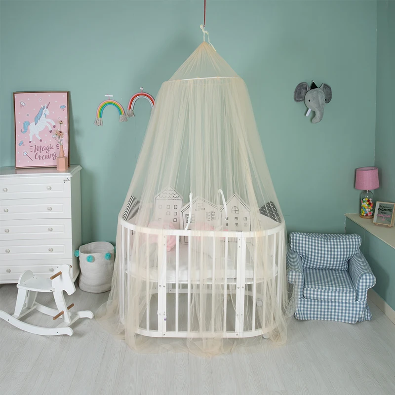 Детское постельное белье романтичная круглая москитная сетка подвесная