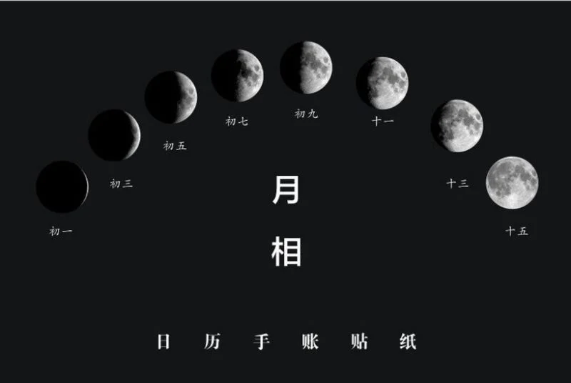 44*44*11 мм 45 шт./кор. Канцелярские Подарки Печать стикер украшения DIY скрапбук Луна