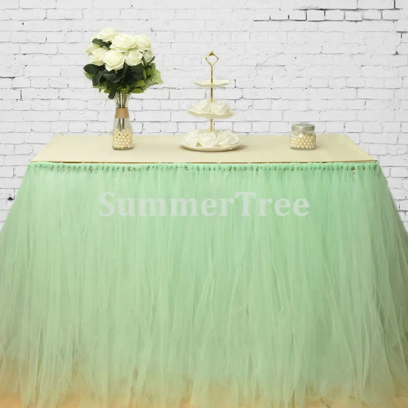 Фатиновая юбка для стола 100 см пачка свадьбы дня рождения детское украшение дома