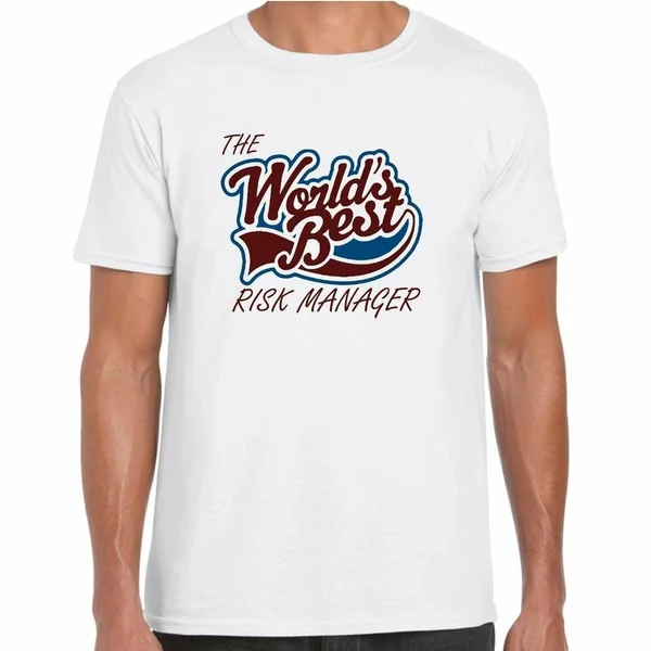 

Worlds best risk manager mens t-shirt gift, love, work