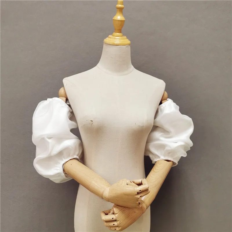 

detachable sleeves satin Lantern sleeve for wedding dresses