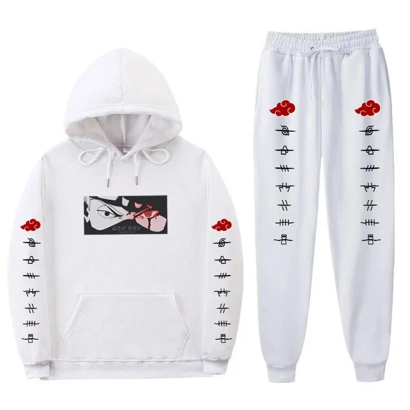 

2021 new men's sportswear character printing autumn thickened jogging suit men's and women's hoodie suit