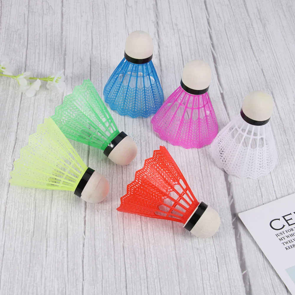

24pcs Badminton Simple Small Sport Fitness Shuttlecocks for Outdoor (White and Colorful 1 has 12pcs)