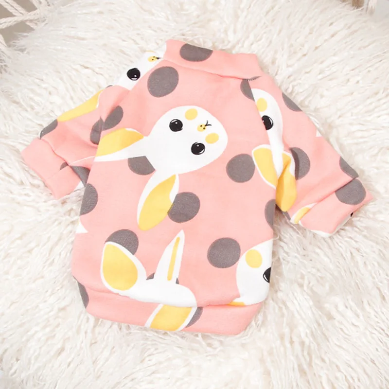 Pink Rabbit Милая одежда для домашних животных, котов для кошек, зимний костюм для кошек, свитер с капюшоном, одежда для щенка любимца, disfraz para gato - Цвет: Pink Rabbit