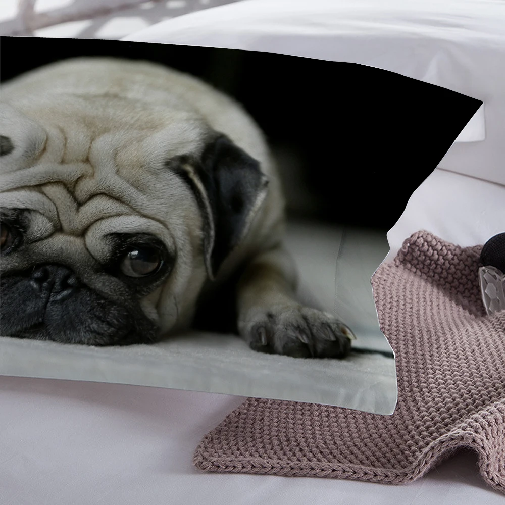 Barato Shar Pei-Juego De Ropa De Cama Para Perros, Edredón, Funda De Almohada, Textiles Para El Hogar