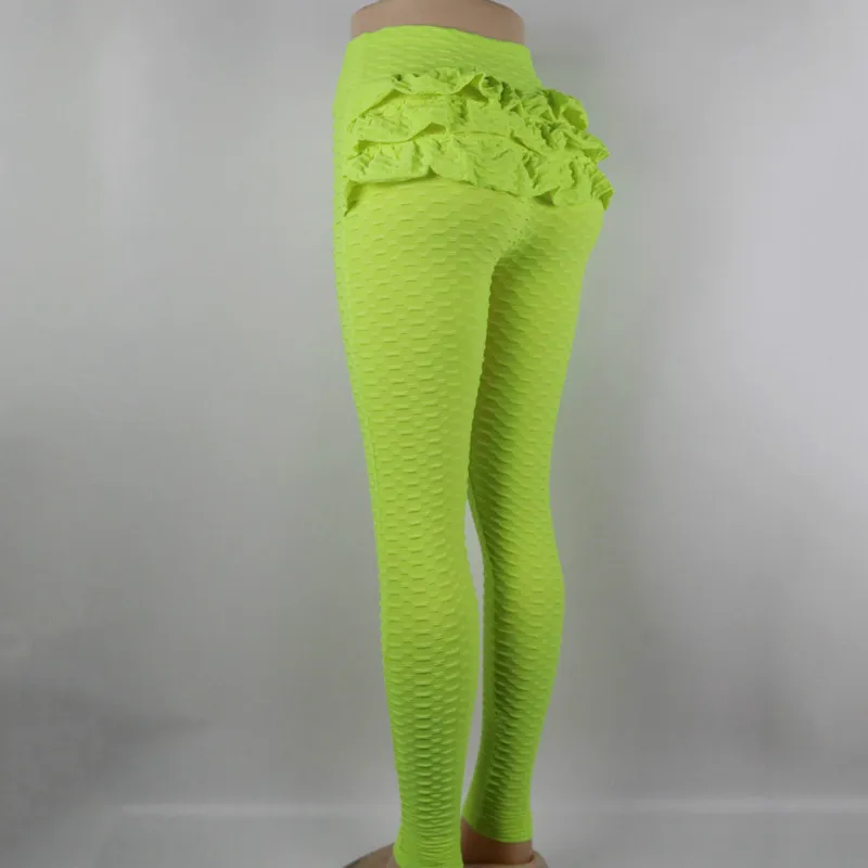 

Jacquard Fabric Seamless Leggings Women Push Up Fitness Casual Pants Hip-Lifting Lace Sport Leggings Female High Waist Trouser