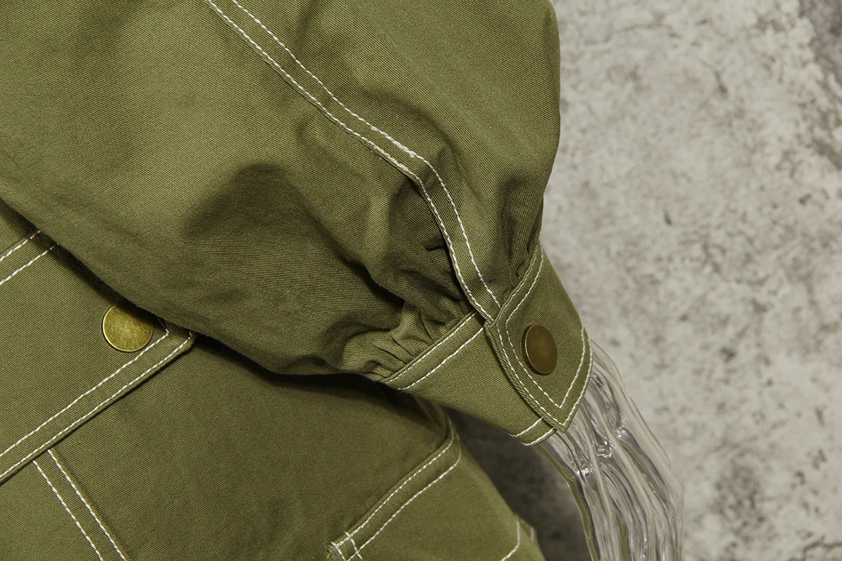 

Spring Army Green Women's Overalls 2020 Autumn New Bow High Waist Slim Fashion Female Long Jumpsuit