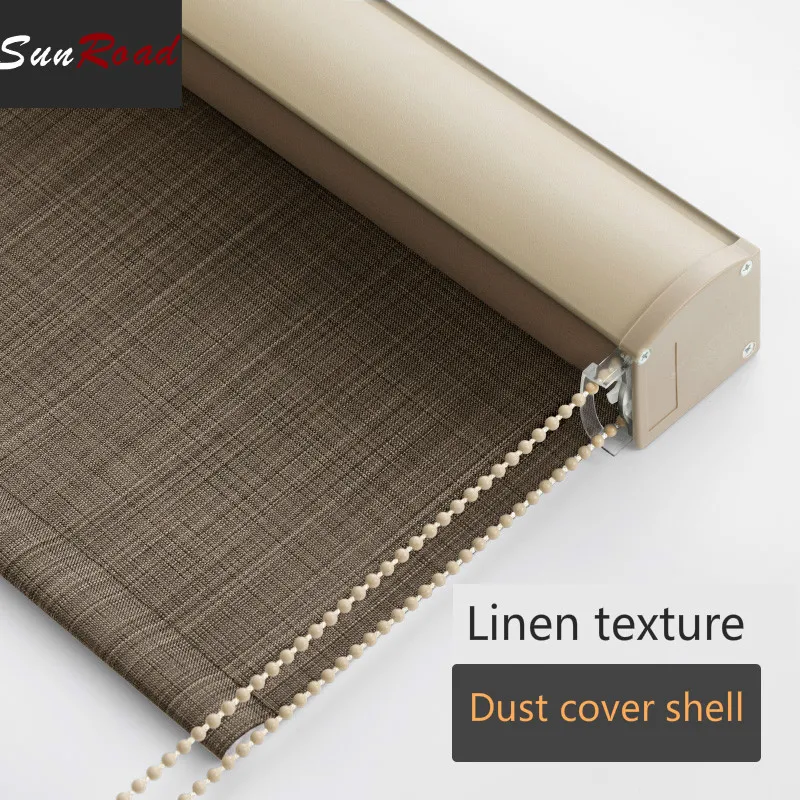 Льняные рулонные шторы рулонная штора открывания консервной банки Тип полный