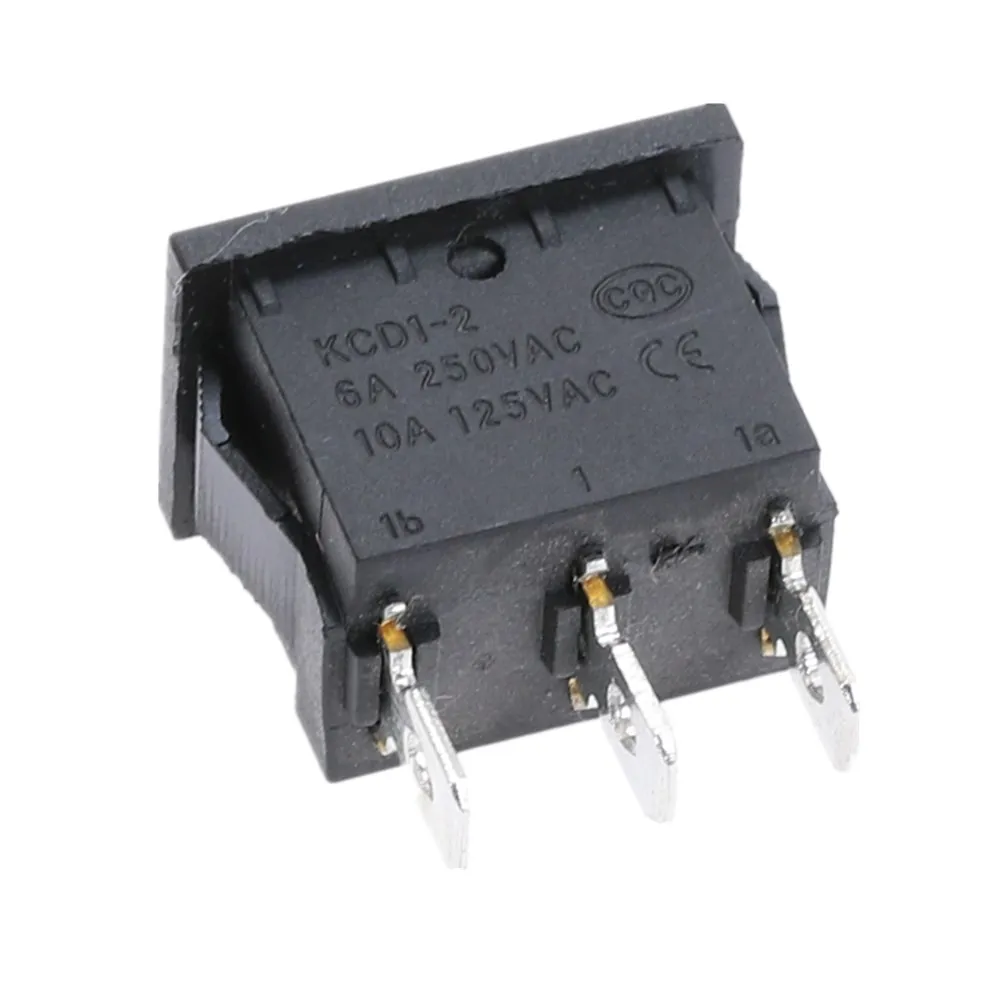 KCD1 3PIin 4Pin автомобильный кулисный переключатель 6A/10A 250В/125В AC ВКЛ-ВЫКЛ со