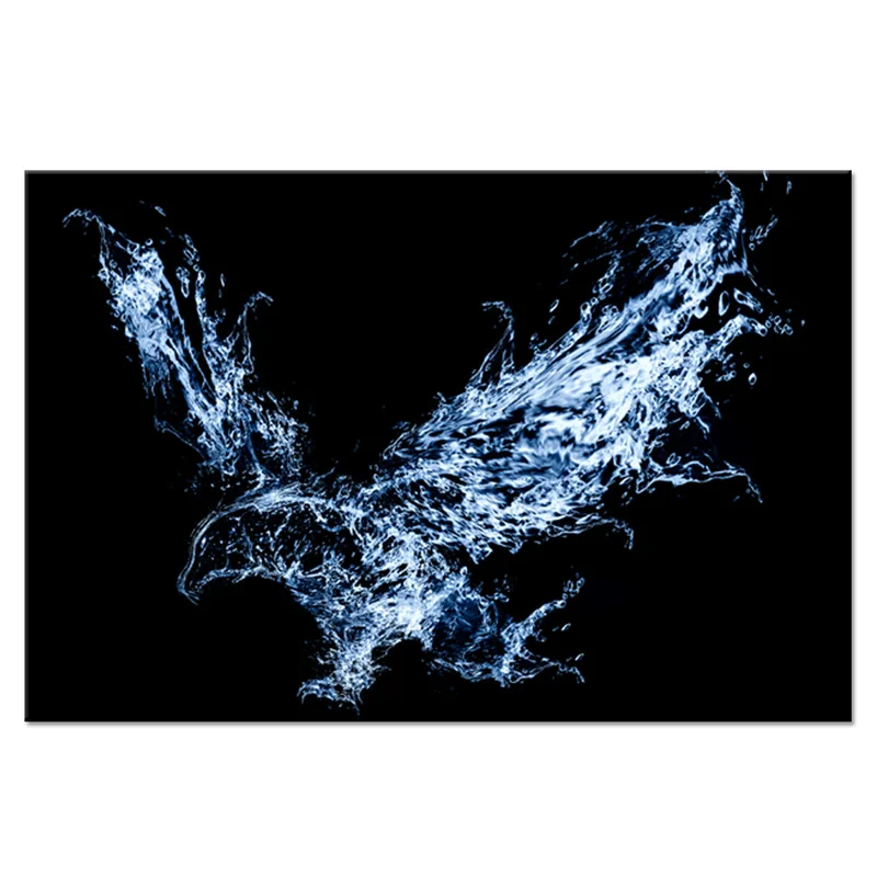 Абстрактный холст настенное искусство американский Орел с акварелью стильная