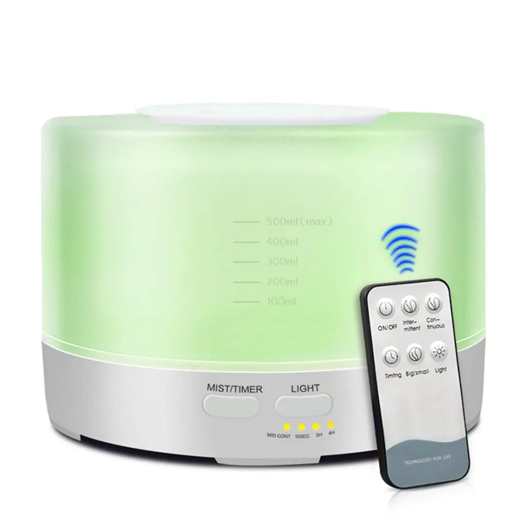500 мл пульт дистанционного управления Светодиодный увлажнитель воздуха для дома