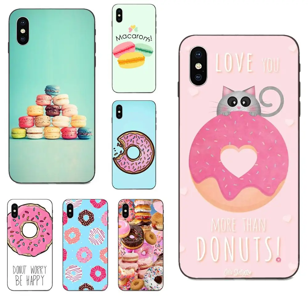 Чехлы для Galaxy A3 A5 A6 A6s A7 A8 A9 A10 A20E A30 A40 A50 A60 A70 A80 A90 плюс еда, Пончик Don't не волнуйся, будь счастлив красочный