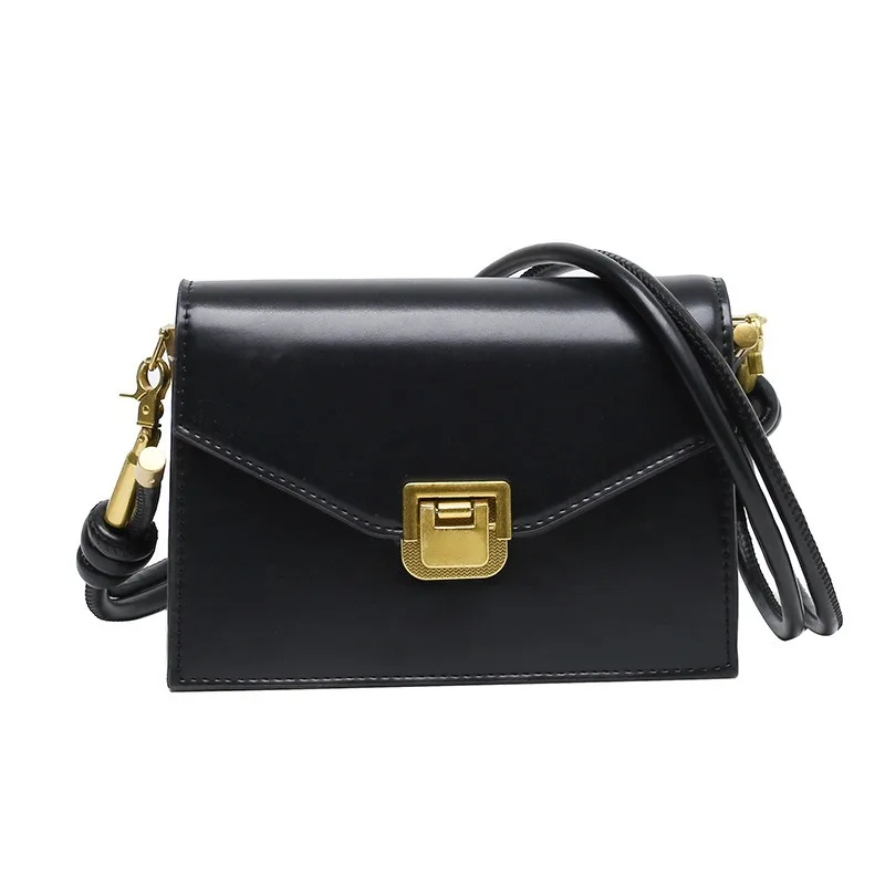 

Simple texture bag female 2021 spring new wave Korean fashion one-shoulder small square bag net red all-match messenger bag