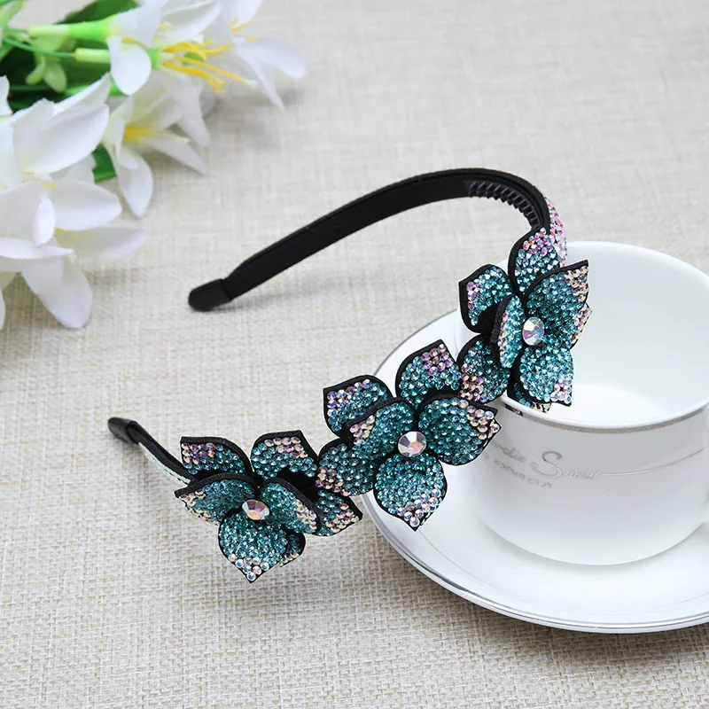 

head bands for women Elegant and sweet flower Princess hair clip band fashionable lady hair bands for girls band