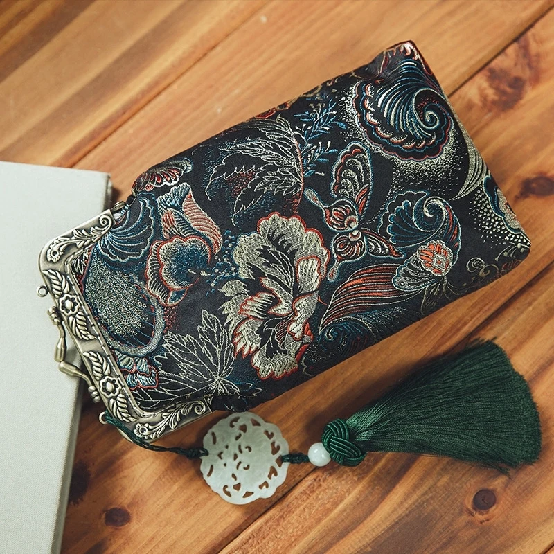 Шелковый текстиль мобильный телефон чехол для iPhone 11 pro max китайский стиль вышивка