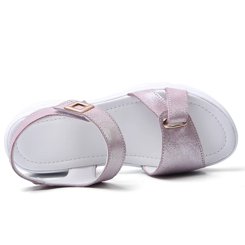 Сандалии женские на плоской подошве Повседневные Дышащие пляжные босоножки