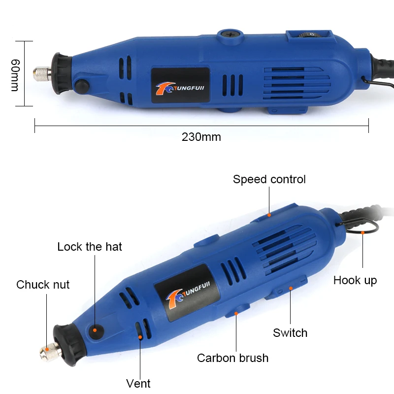 Электрическая мини дрель набор инструментов для Dremel 3000 4000 ручная Металлообработка сверлильный станок полировка Электроинструмент 110 В/220 В