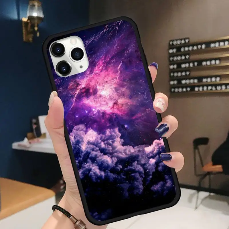 

Interstellar Purple Space Star Phone Case for iPhone 11 12 pro XS MAX 8 7 6 6S Plus X 5S SE 2020 XR mini Funda