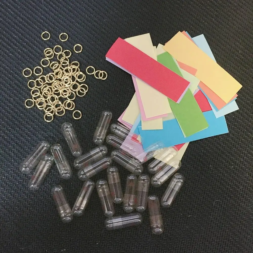 

Мини-капсулы для сообщений, черные, пластик, 100 шт.