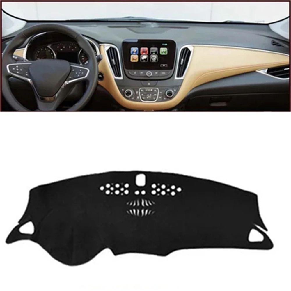 

SJ Car Inner Auto Dashboard Cover Dashmat Pad Carpet Sun Shade Dash Board Cover Fit For Chevrolet Malibu XL hybird 2016 2017 18
