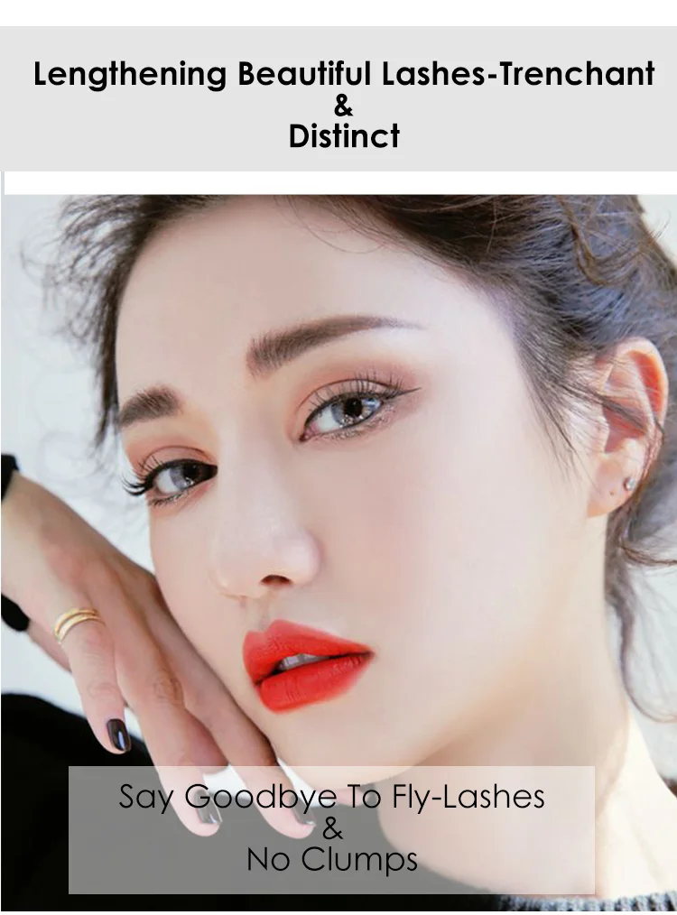QIC Diamond Mascara Star Waterproof Rimel 4D Mascara For Eyelash Extension Black Thick Lengthening Eye Lashes Cosmetics