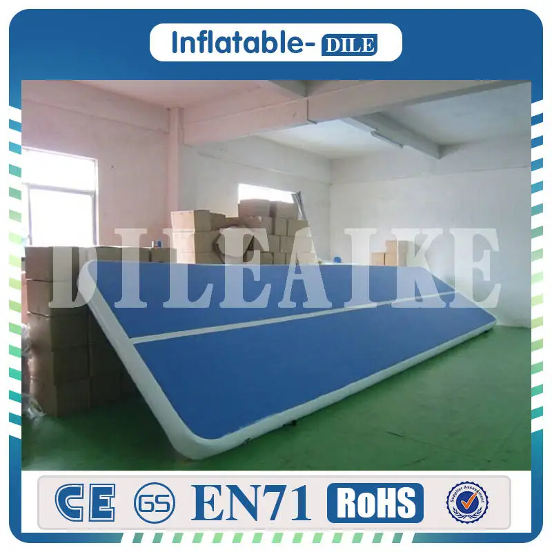 Надувной воздушный трек Акробатический напольный коврик батут 9 м электрический