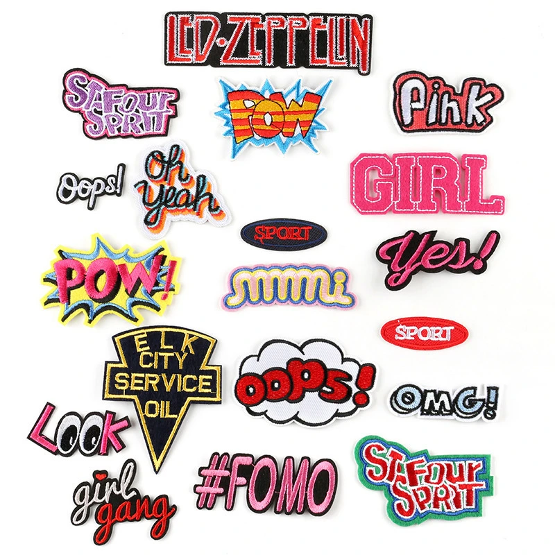 1 предмет Новое поступление полиэстер с вышивкой модные наклейки английским