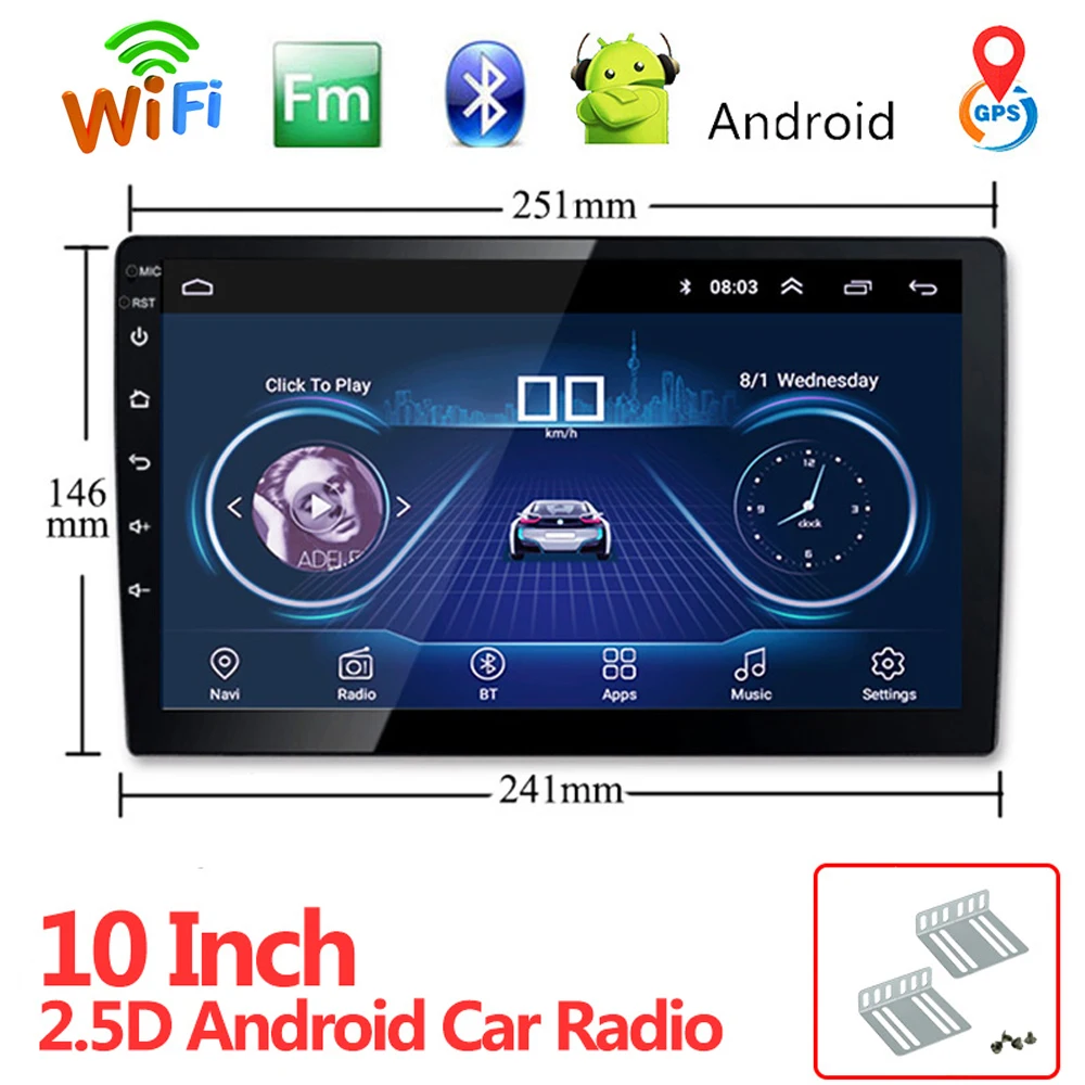 10 1 &quot2din Android автомобильный мультимедийный плеер Авто Стерео Радио 2 + 32G авто