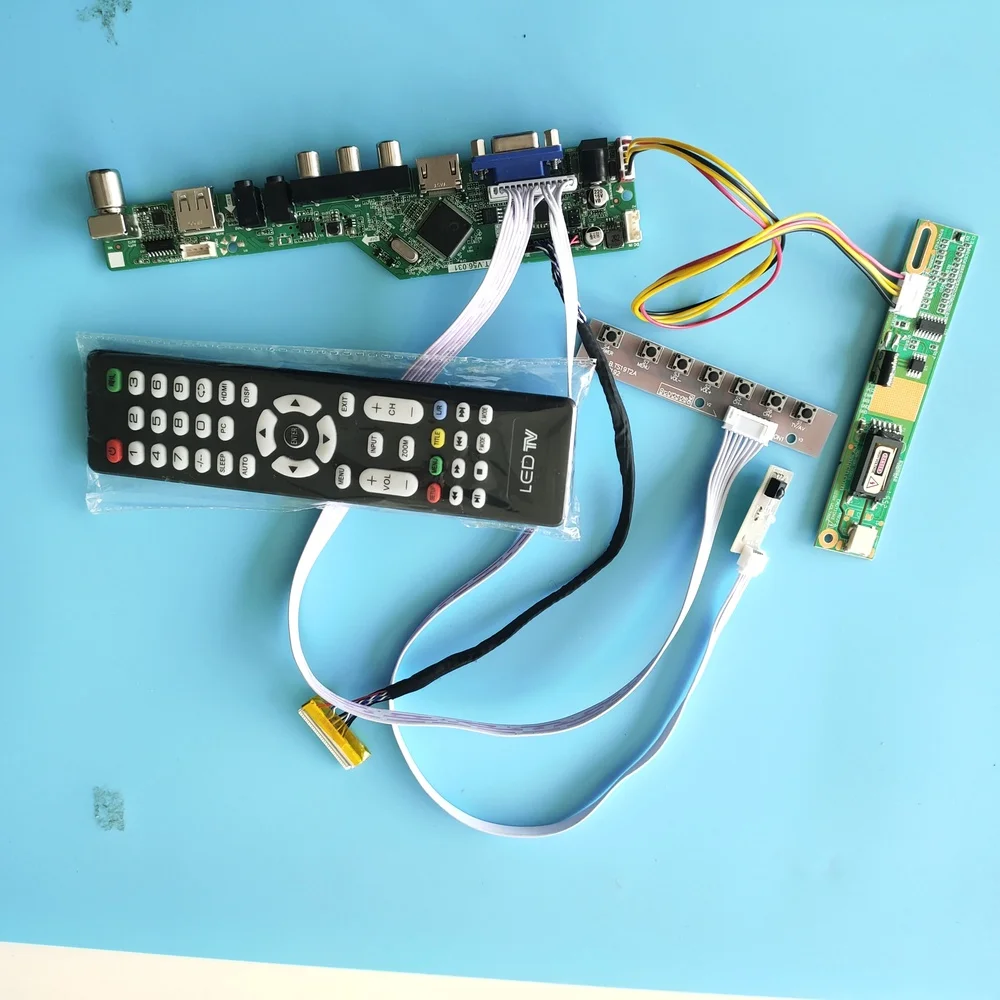 

for QD15TL07 Rev.01 Controller Board Digital 30pin 1 lamps 15.4" Resolution TV Interface Module USB VGA HDMI-compatible 1280X800