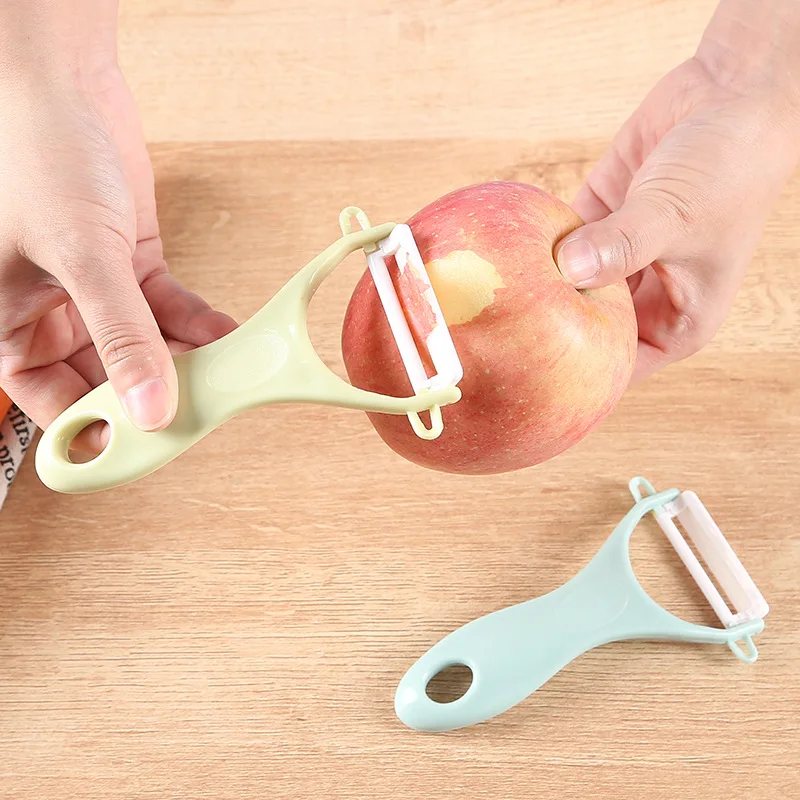 

New Creative Potato Peeler Durable 3 Colours Kitchen Multi-Function Knife Planer Household Apple Scraping Fruit Paring Gadgets