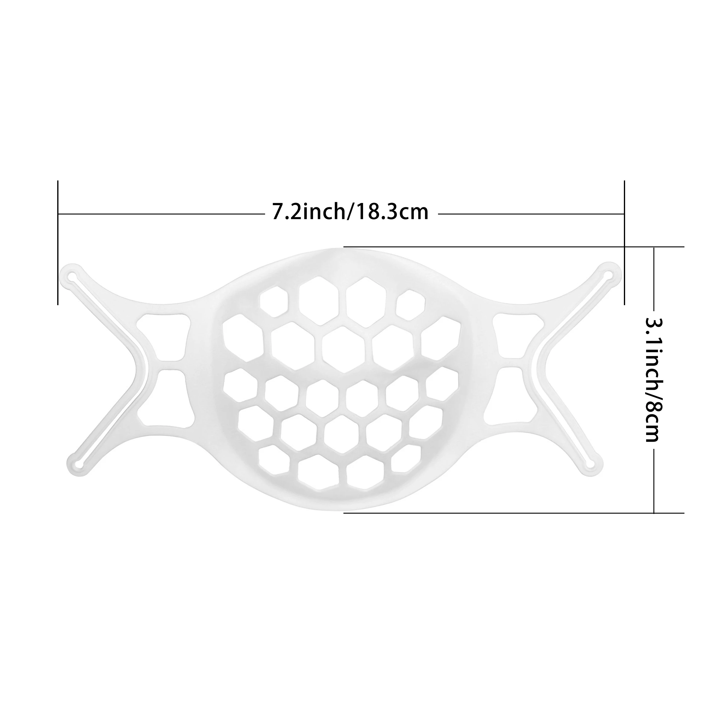 

3D Mouth Mask Support Breathing Assist Help Mask Inner Cushion Bracket Food Grade Silicone Mask Holder Breathable Valve