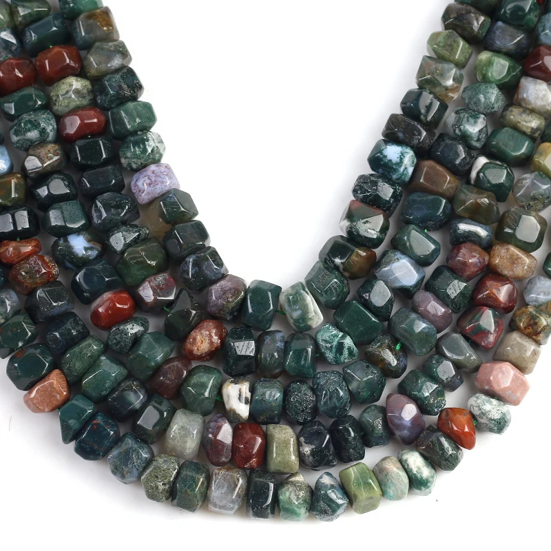 

Irregular India Agates Stone Beads Natural Special Cut Genuine Loose Spacer Beads 11*16mm For Jewelry DIY Making Bracelets