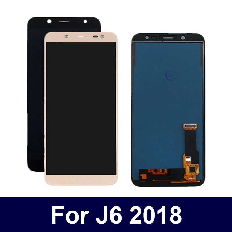

100% Test 5.6''LCD Screen Adjustable Brightness For Samsung Galaxy J6 2018 J600 LCD Display Touch Screen Replacement No Frame