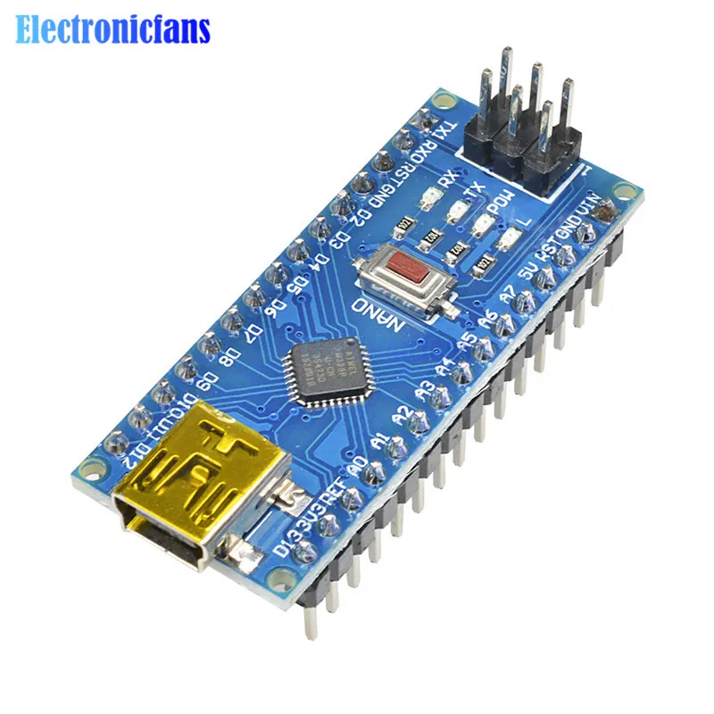 Плата драйвера микроконтроллера NANO V3.0 3 0 CH340 G CH340G Mini USB Atmega328 ATmega328P плата для Arduino 2