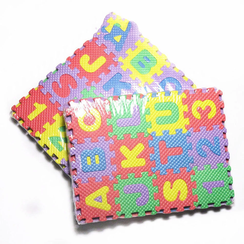 

36Pcs/Set Soft Baby Floor Play DIY Puzzle Mat Baby Crawling Mat EVA Foam Alphabet Numbers Puzzle Home Supplies