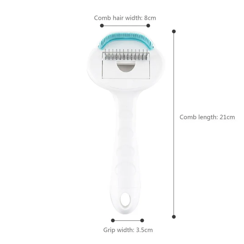 

Pet Grooming Comb Puppy Kitty Hair Remover Brush Long Handle Pet Cleaning Tool For Dogs Cats Pet Healthy Care Supplies