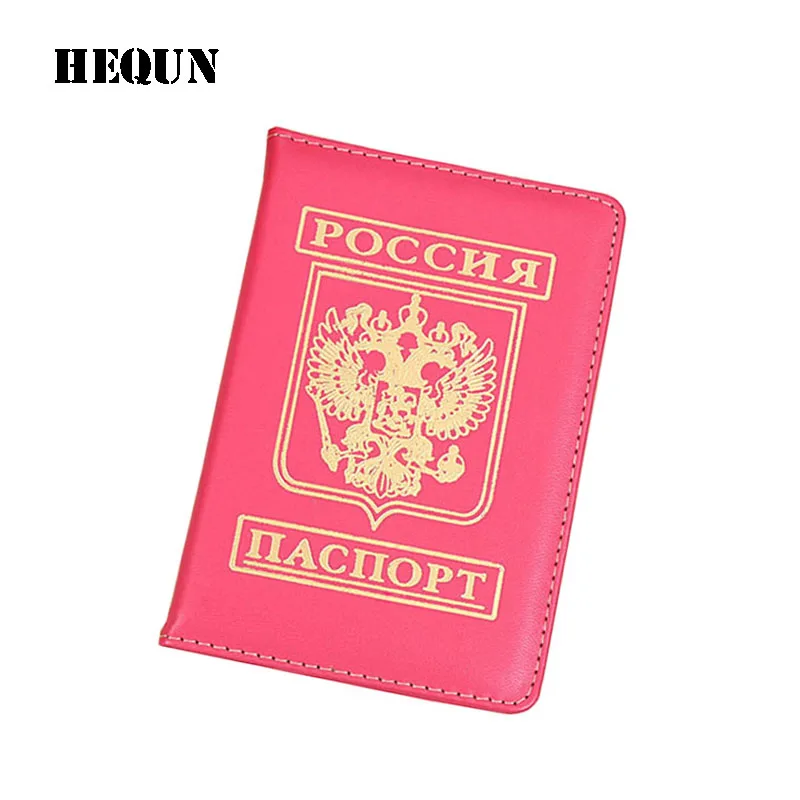 HEQUN Роскошная мягкая обложка для паспорта из искусственной кожи розовая женская